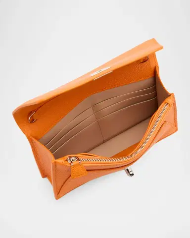 Akris Anouk Clutch Bag w/Chain | Thumbnail 8