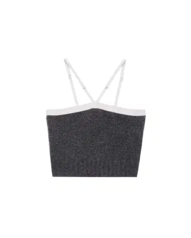 Prada Cashmere-Wool Knit Crop Tank Top | Thumbnail 1