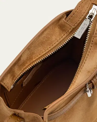 Oroton Margot Mini Suede Bucket Bag | Thumbnail 3