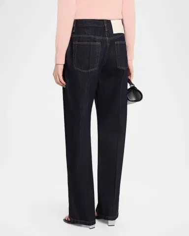 Jil Sander Creased Straight-Leg Denim Trousers | Thumbnail 7 Jil Sander Creased Straight-Leg Denim Trousers | Thumbnail 7