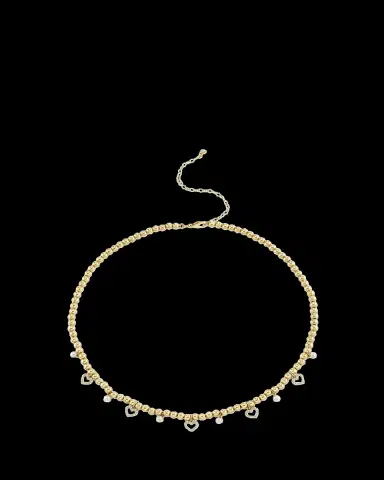 Sydney Evan 14K Diamond Heart and Pearl Charm Necklace | Thumbnail 2