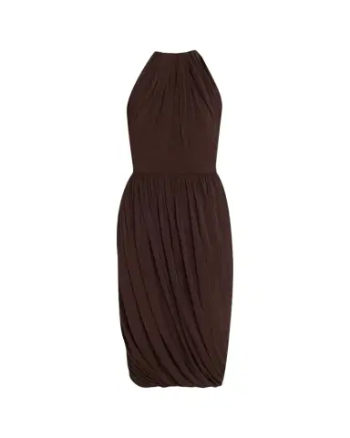 Alaïa Gathered Jersey Midi Dress | Thumbnail 1