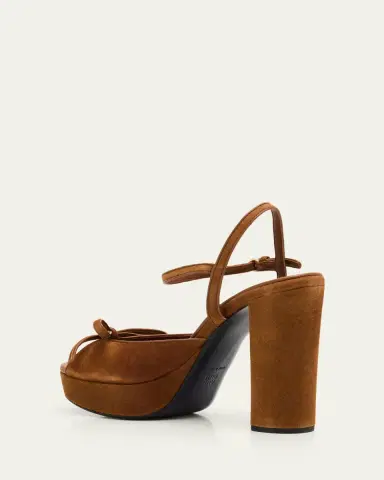 Miu Miu 110mm Calzature Suede Platform Sandals | Thumbnail 4 Miu Miu 110mm Calzature Suede Platform Sandals | Thumbnail 4