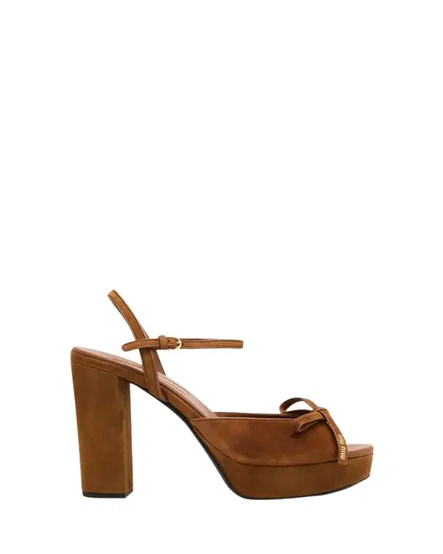 110mm Calzature Suede Platform Sandals
