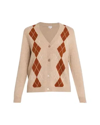 Kule Argyle V-Neck Cardigan | Thumbnail 1 Kule Argyle V-Neck Cardigan | Thumbnail 1