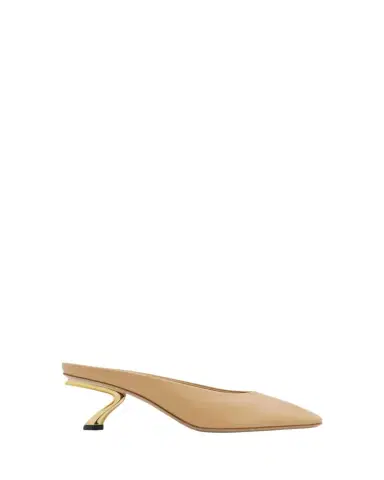 Ferragamo 55mm Safi Leather S-Shaped Heel Mules | Thumbnail 1 Ferragamo 55mm Safi Leather S-Shaped Heel Mules | Thumbnail 1