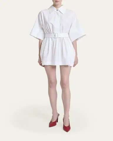 Givenchy Cinched Waist Mini Shirtdress | Thumbnail 2