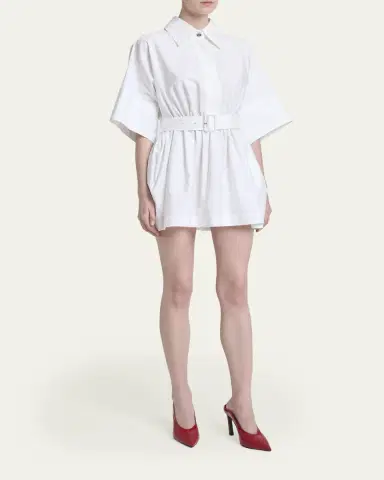 Givenchy Cinched Waist Mini Shirtdress | Thumbnail 4