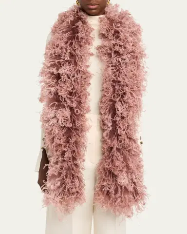Valentino Garavani Ostrich & Turkey Feather Scarf | Thumbnail 3