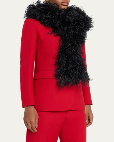 Valentino Garavani Ostrich & Turkey Feather Scarf | Thumbnail 7