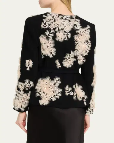 Libertine Whispering Blooms Belted Wrap Jacket | Thumbnail 3 Libertine Whispering Blooms Belted Wrap Jacket | Thumbnail 3