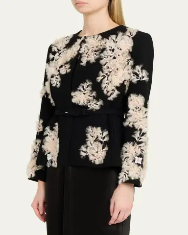 Libertine Whispering Blooms Belted Wrap Jacket | Thumbnail 4 Libertine Whispering Blooms Belted Wrap Jacket | Thumbnail 4