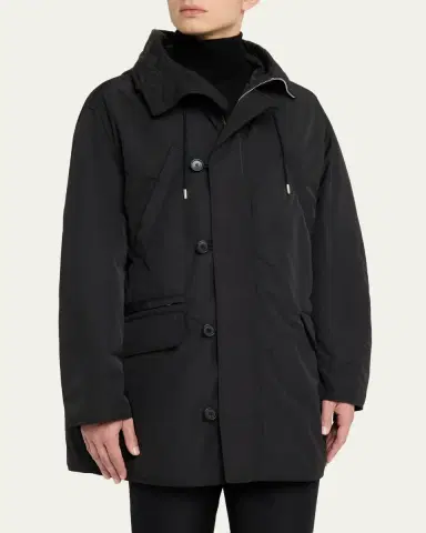 Givenchy Men's Couture Seam Hooded Parka | Thumbnail 4 Givenchy Men's Couture Seam Hooded Parka | Thumbnail 4