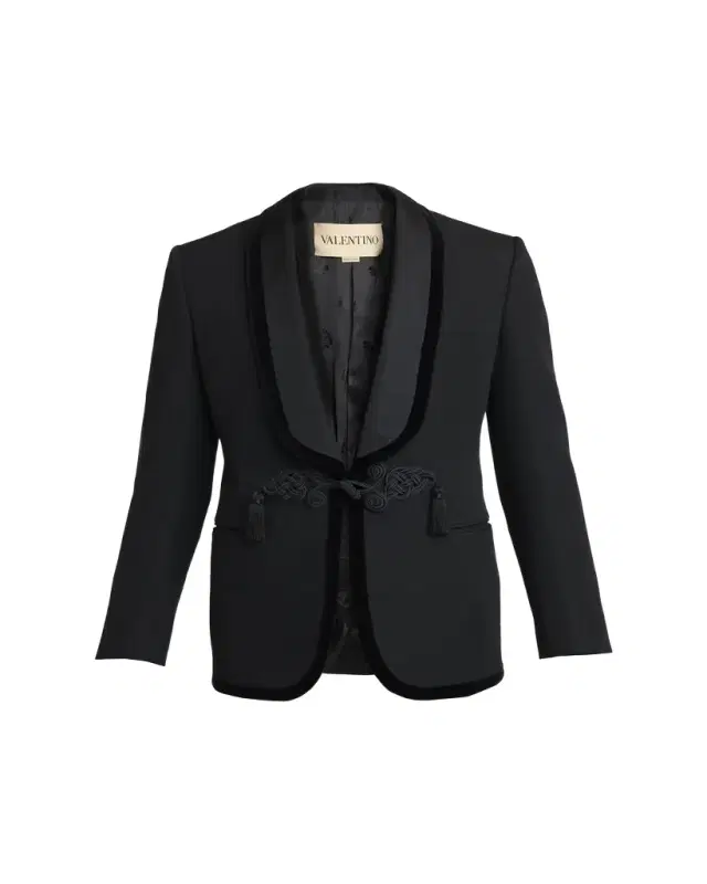 Men's Grain de Poudre Toggle-Front Dinner Jacket
