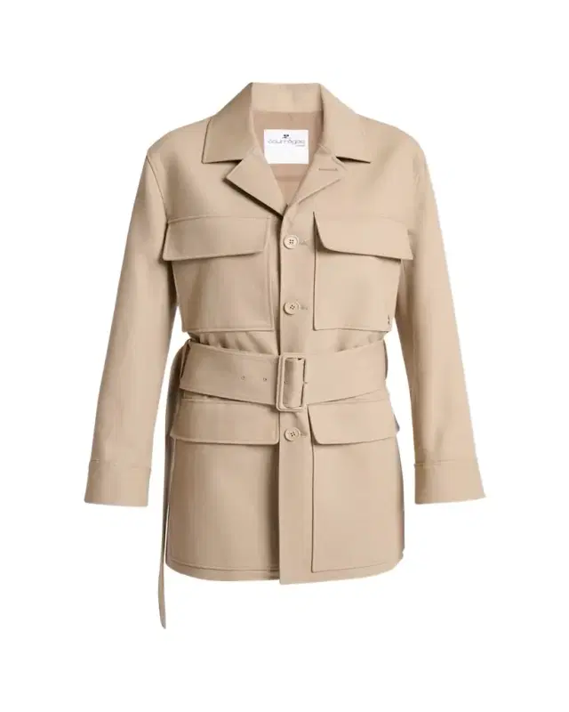 Courreges Flap-Pocket Belted Utility Jacket
