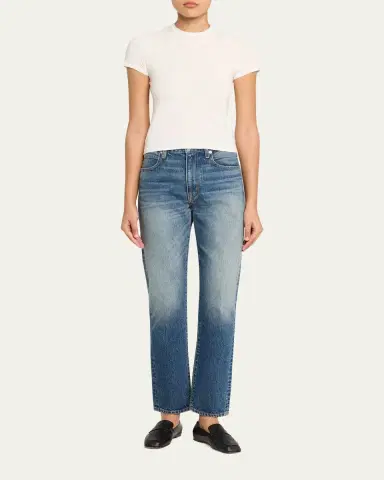 SLVRLAKE Hero Straight-Leg Ankle Jeans | Thumbnail 2