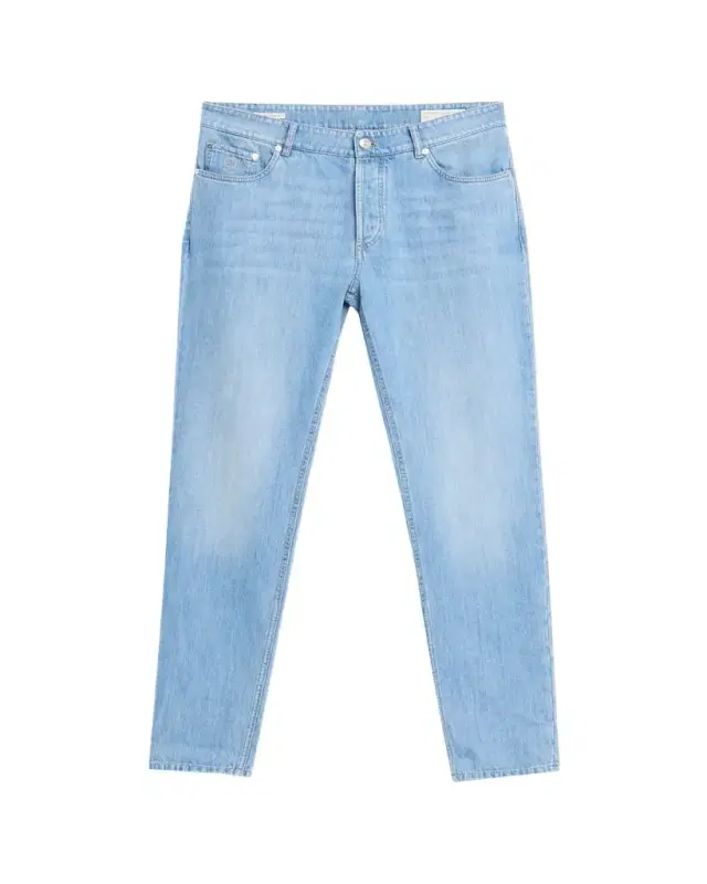 Brunello Cucinelli Men's Traditional Cuffed Jeans