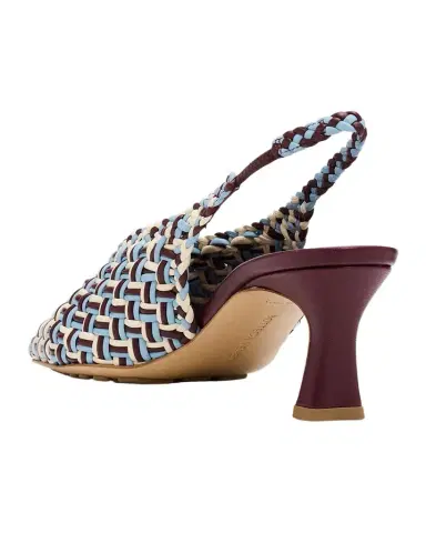 Bottega Veneta 60mm Sofia Intrecciato Leather Slingback Pumps | Thumbnail 1 Bottega Veneta 60mm Sofia Intrecciato Leather Slingback Pumps | Thumbnail 1