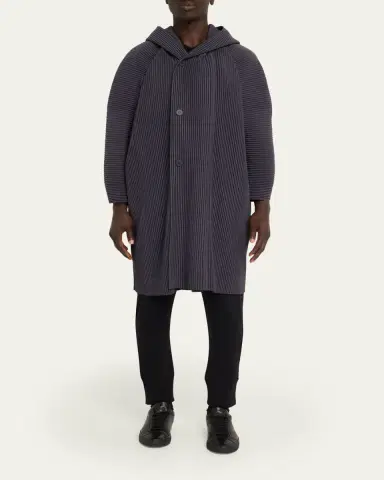 Homme Plissé Issey Miyake Hooded Plisse Coat | Thumbnail 2 Homme Plissé Issey Miyake Hooded Plisse Coat | Thumbnail 2