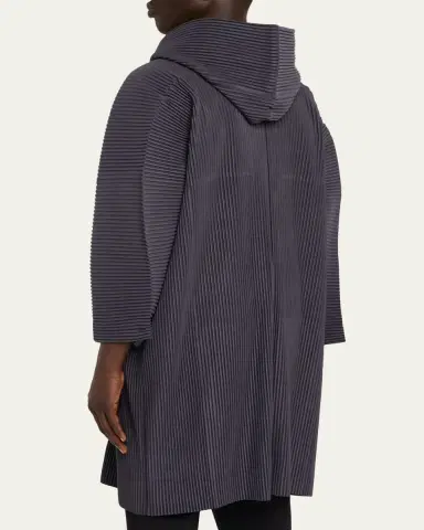 Homme Plissé Issey Miyake Hooded Plisse Coat | Thumbnail 3 Homme Plissé Issey Miyake Hooded Plisse Coat | Thumbnail 3
