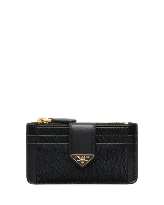 Prada Saffiano & Smooth Leather Card Holder