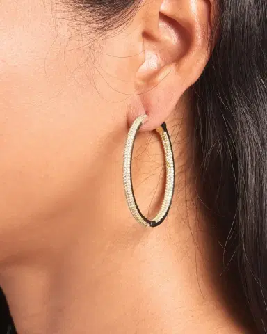 Nickho Rey Slim Tire Hoop Earrings | Thumbnail 2 Nickho Rey Slim Tire Hoop Earrings | Thumbnail 2