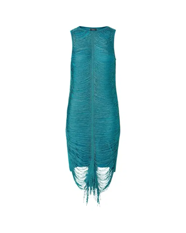 Akris Sleeveless Silk Knit Midi Sheath Dress
