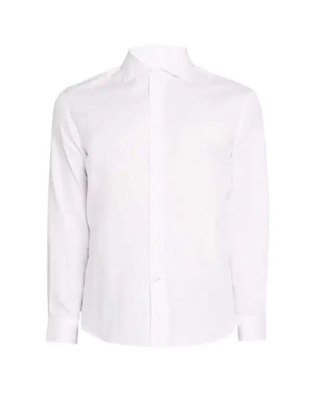 en's Solid Cotton Classic Fit Button-Down Shirt