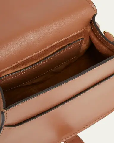 Chloé Marcie Medium Saddle Crossbody Bag in Patchwork Leather | Thumbnail 4 Chloé Marcie Medium Saddle Crossbody Bag in Patchwork Leather | Thumbnail 4
