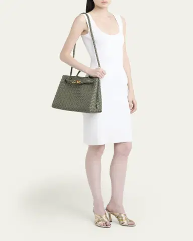 Bottega Veneta Andiamo Medium Nappa Leather Top-Handle Bag | Thumbnail 5
