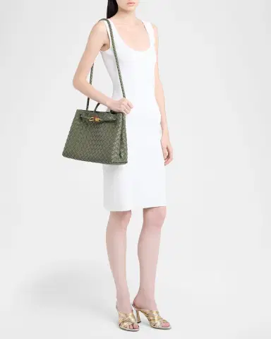 Bottega Veneta Andiamo Medium Nappa Leather Top-Handle Bag | Thumbnail 9