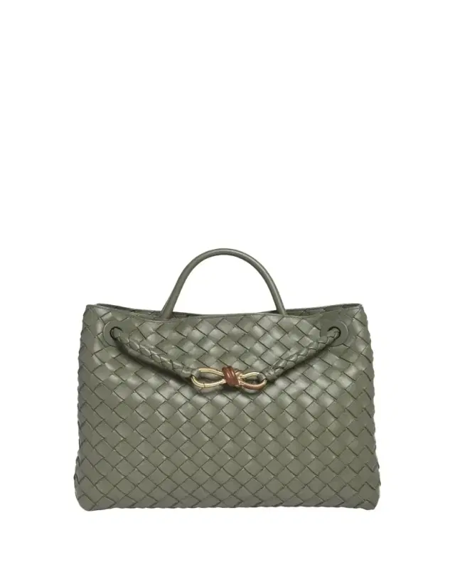 Andiamo Medium Nappa Leather Top-Handle Bag