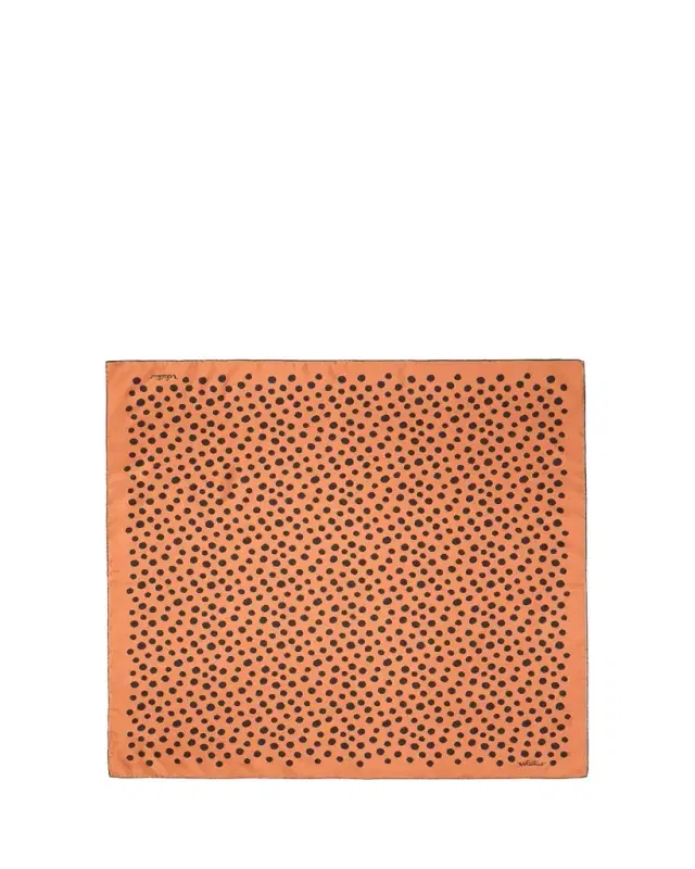 Dalmatian Polka-Dot Silk Scarf