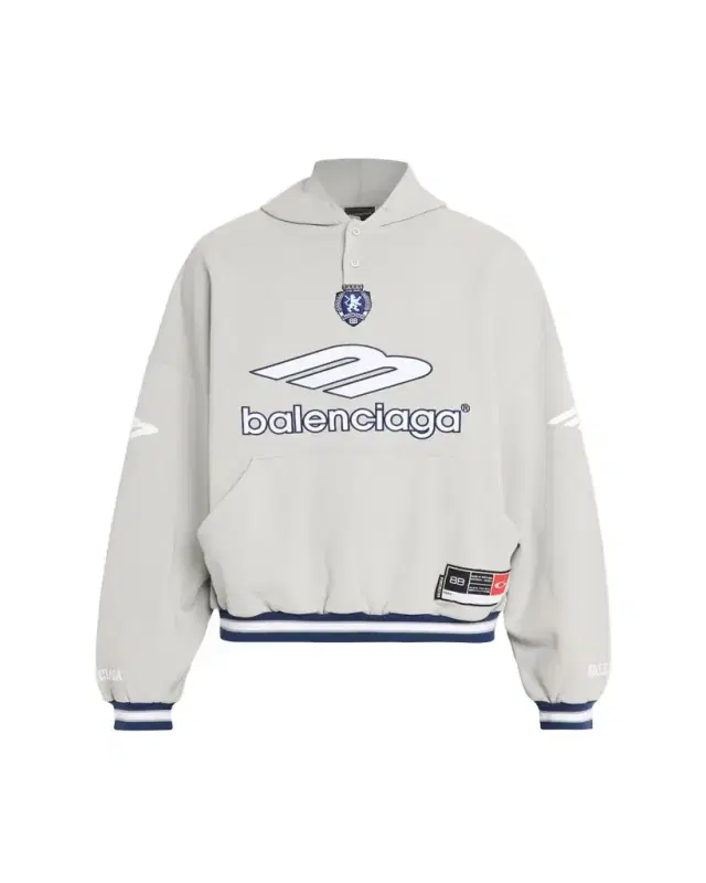 Men's 3B Football Fleece Polo Hoodie