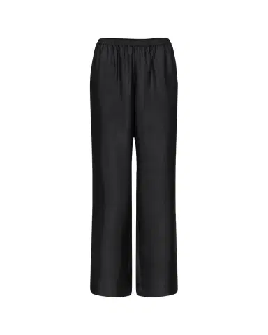Loulou de Saison Alera Silk Straight-Leg Pull-On Pants | Thumbnail 1 Loulou de Saison Alera Silk Straight-Leg Pull-On Pants | Thumbnail 1