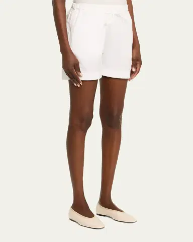 Loulou de Saison Malone Cotton Drawstring Shorts | Thumbnail 4 Loulou de Saison Malone Cotton Drawstring Shorts | Thumbnail 4