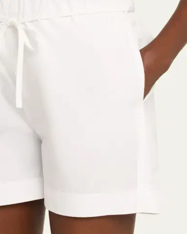 Loulou de Saison Malone Cotton Drawstring Shorts | Thumbnail 5 Loulou de Saison Malone Cotton Drawstring Shorts | Thumbnail 5