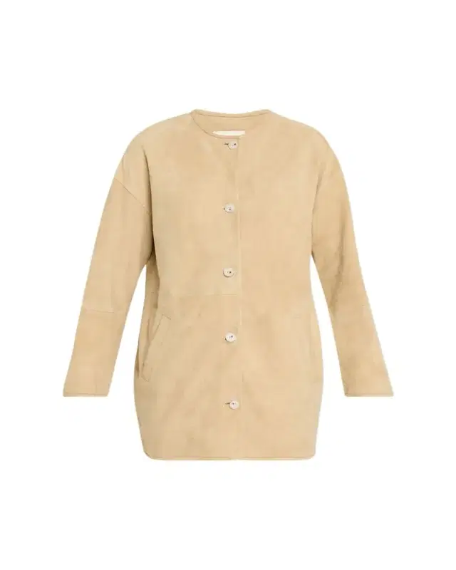 Waren Suede Collarless Jacket