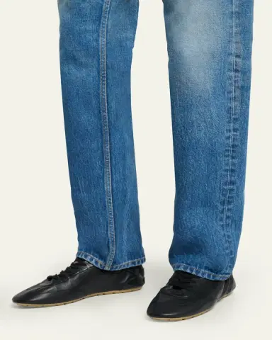 Saint Laurent Men's Lewis Grained Leather Sneakers | Thumbnail 2 Saint Laurent Men's Lewis Grained Leather Sneakers | Thumbnail 2