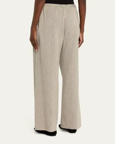 Loulou de Saison Clark Loose Fit Linen-Cotton Pants | Thumbnail 3 Loulou de Saison Clark Loose Fit Linen-Cotton Pants | Thumbnail 3