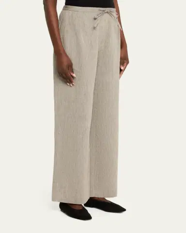 Loulou de Saison Clark Loose Fit Linen-Cotton Pants | Thumbnail 4 Loulou de Saison Clark Loose Fit Linen-Cotton Pants | Thumbnail 4