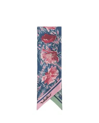 Valentino Garavani Apres L'Hiver Poppies Silk Bandeau Scarf | Thumbnail 1