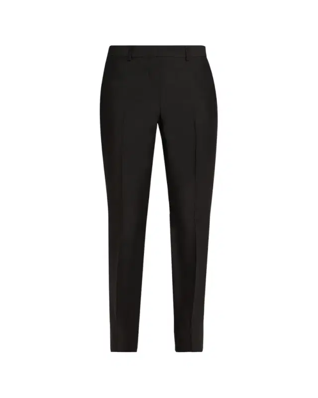 Brioni Theta Silk-Wool Slim-Leg Ankle Trousers