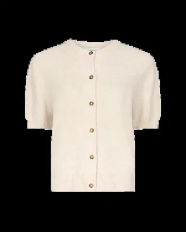 Loulou de Saison Jodi Short-Sleeve Cashmere Cardigan | Thumbnail 2