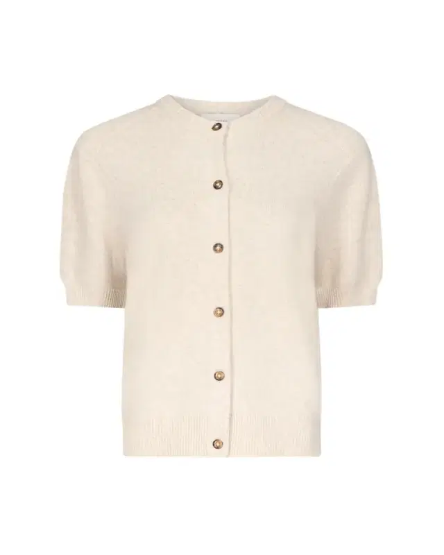 Jodi Short-Sleeve Cashmere Cardigan
