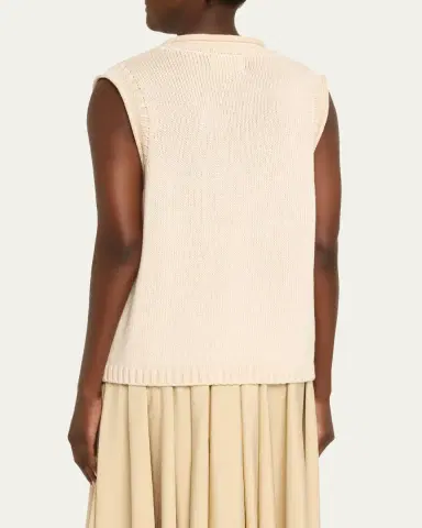 Loulou de Saison Effy Roll-Neck Boxy Sweater Vest | Thumbnail 3 Loulou de Saison Effy Roll-Neck Boxy Sweater Vest | Thumbnail 3
