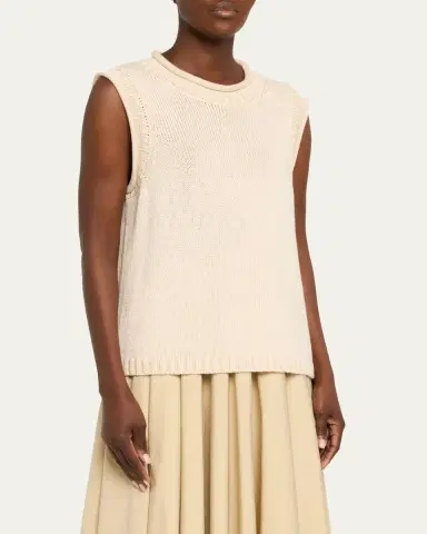 Loulou de Saison Effy Roll-Neck Boxy Sweater Vest | Thumbnail 4 Loulou de Saison Effy Roll-Neck Boxy Sweater Vest | Thumbnail 4