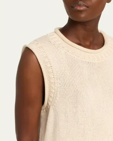 Loulou de Saison Effy Roll-Neck Boxy Sweater Vest | Thumbnail 5 Loulou de Saison Effy Roll-Neck Boxy Sweater Vest | Thumbnail 5