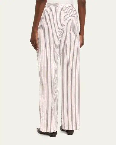 Loulou de Saison Cisco Striped Straight-Leg Pants | Thumbnail 3