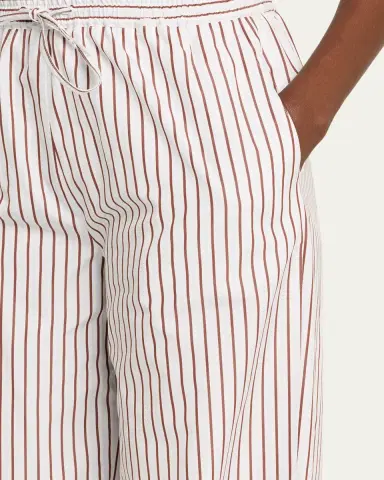 Loulou de Saison Cisco Striped Straight-Leg Pants | Thumbnail 5
